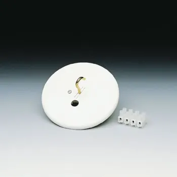 ABB AK 20.1 takdoslock med krok och 4-polig plint, vit
