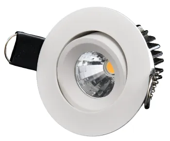 Designlight Q-15MWD infälld downlight, vinklingsbar, 2700 K, vit