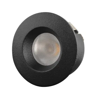Designlight Q-20B minidownlight, 3000 K, 20°, svart
