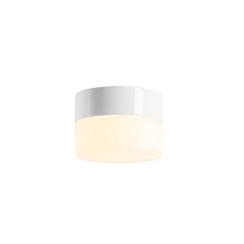 Ifö Opus 140/100 vägg-/takarmatur i porslin med LED, IP44, vit