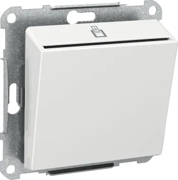 Schneider Electric Exxact hotellkortsbrytare 2-pol med LED-indikering, vit