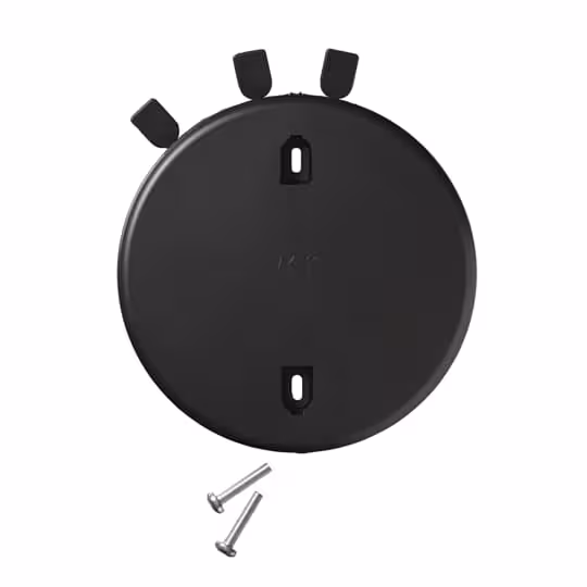 ABB takdoslock blindlock slätt, Ø115 mm, svart