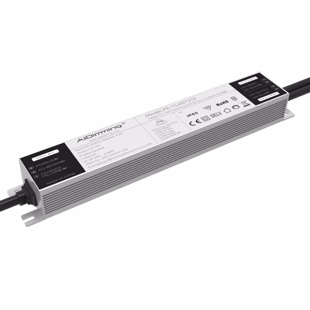 Designlight PE-TL60TV12 drivdon 12 V DC 60 W, dimbart