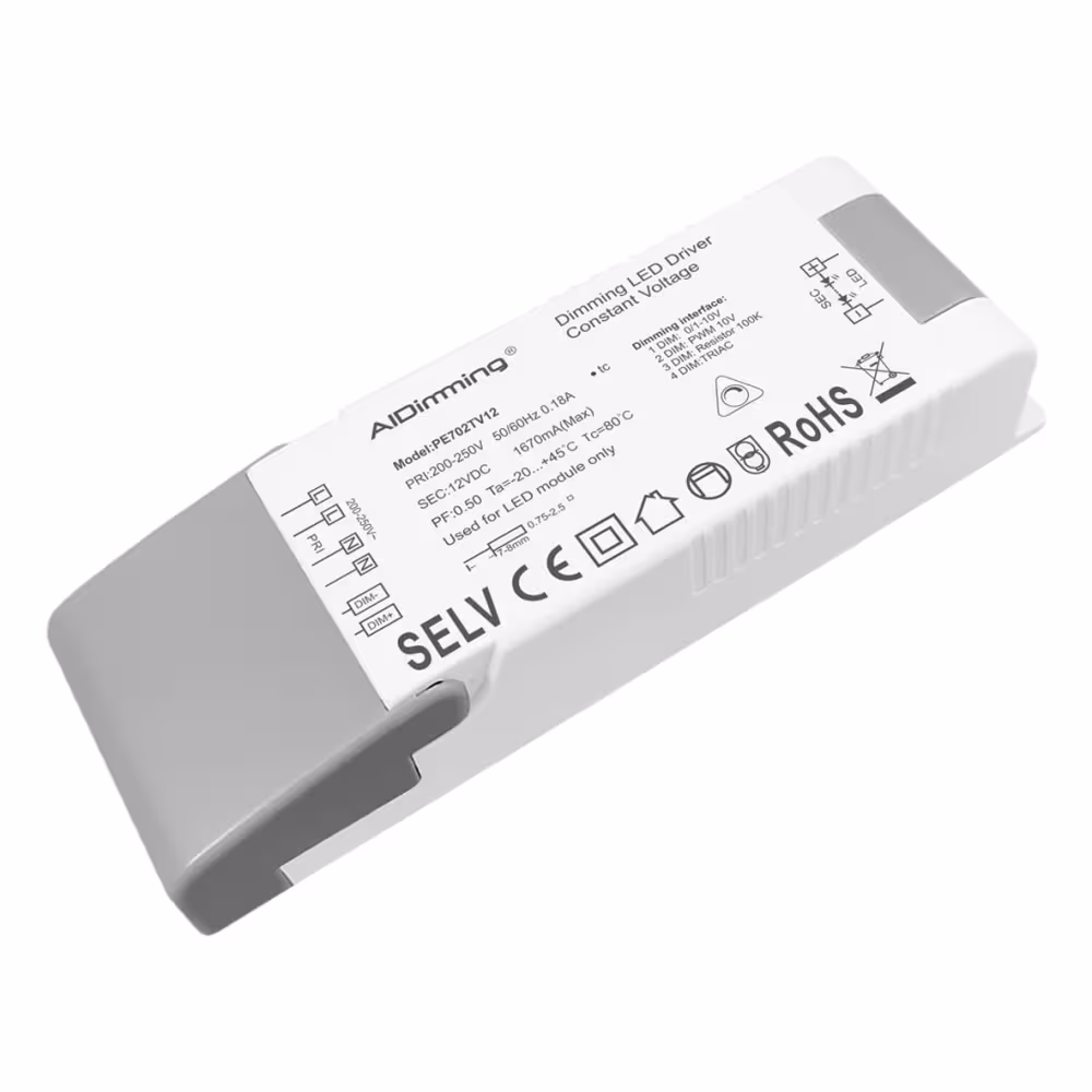 Designlight PE702TV12 dimbart drivdon 12 V, 20 W, IP20