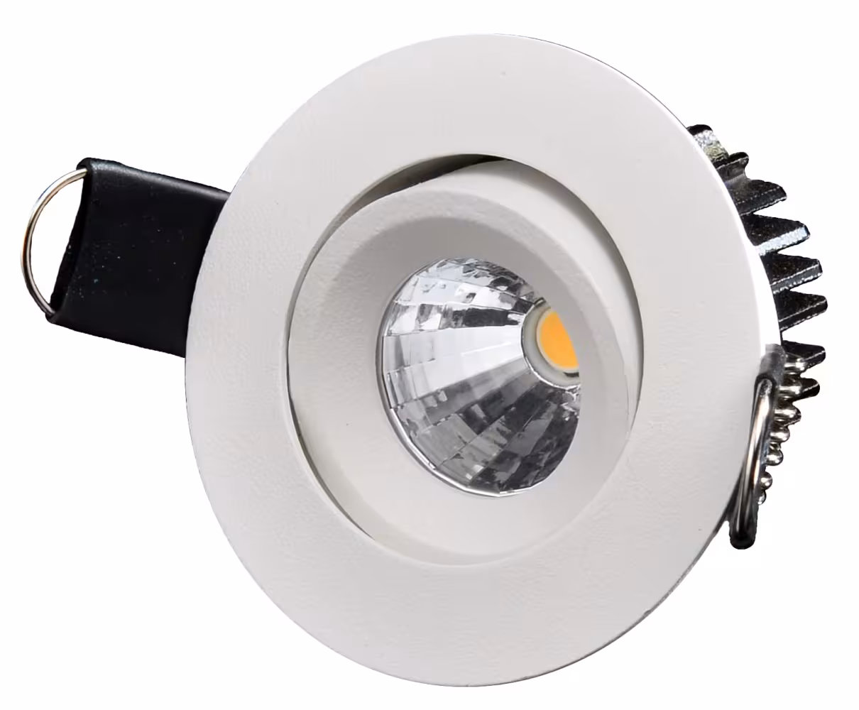 Designlight Q-15MWD infälld downlight, vinklingsbar, 2700 K, vit