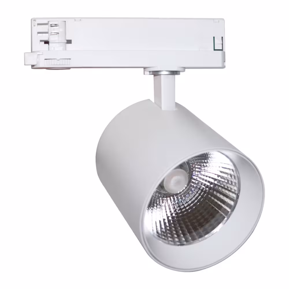 Designlight Tracky spotlight för 3-fasskena, 30/35/40 W, 4000 K, vit
