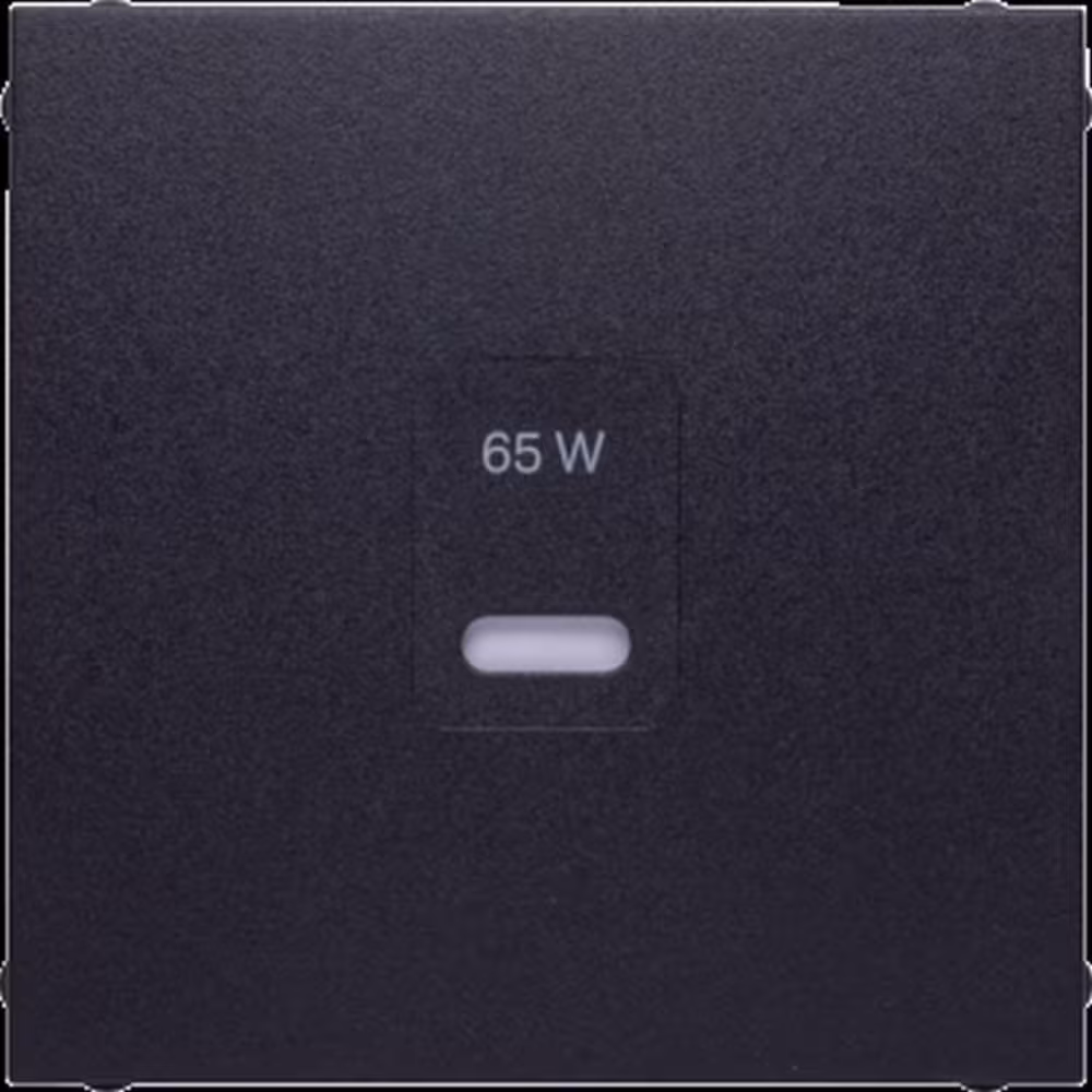 Hager S.1 centrumbricka USB C 65 W, antracit