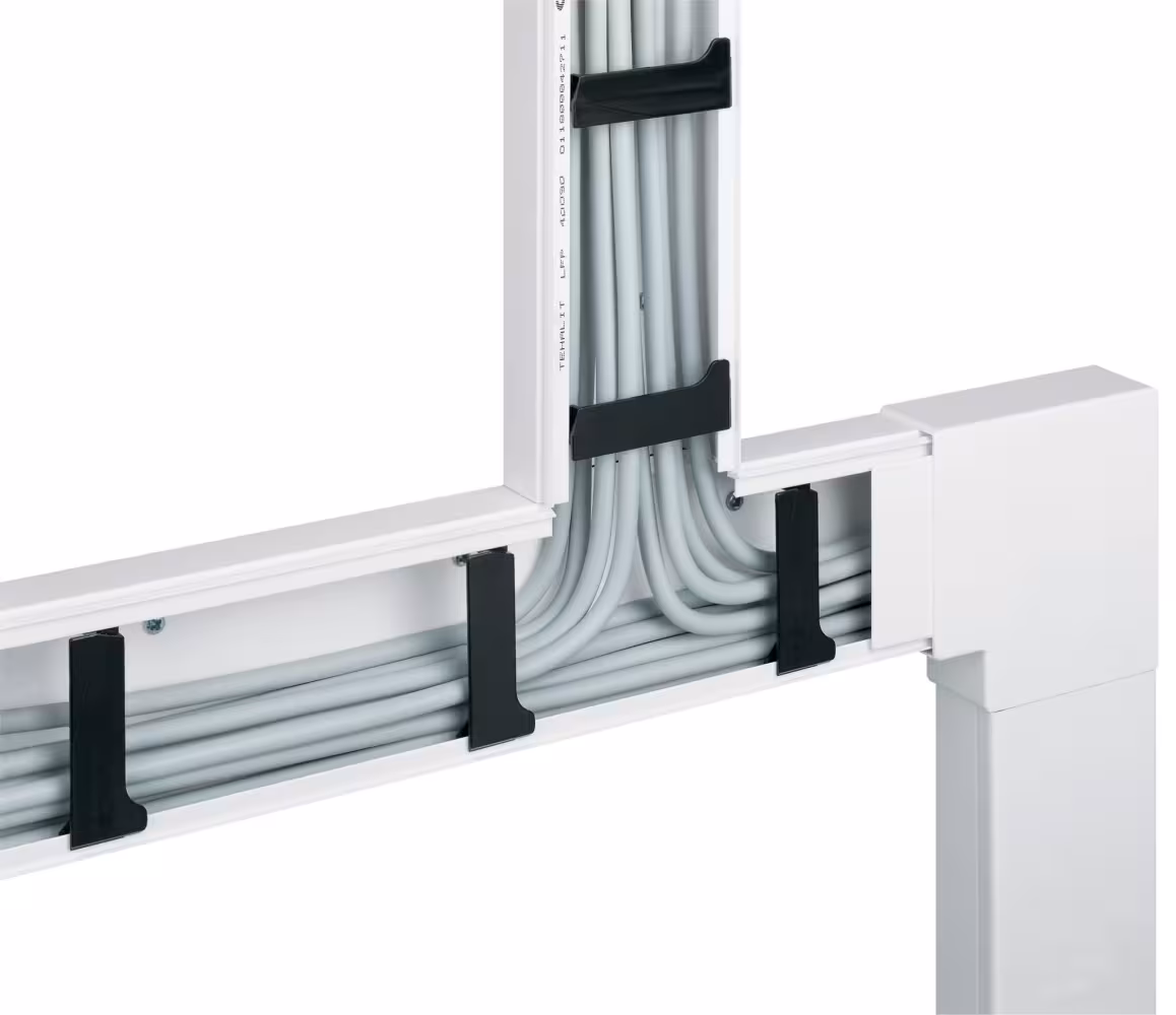 Hager Tehalit LF/LFH30045 L-vinkel, halogenfri, vit RAL 9016