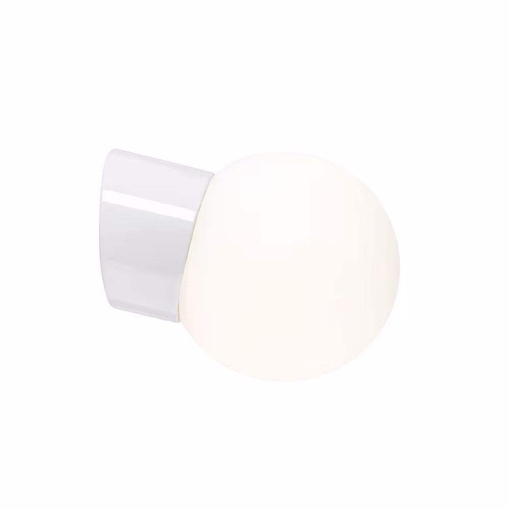 IFÖ Electric Classic Glob 150 sned vägglampa med LED och matt opalglas, IP54