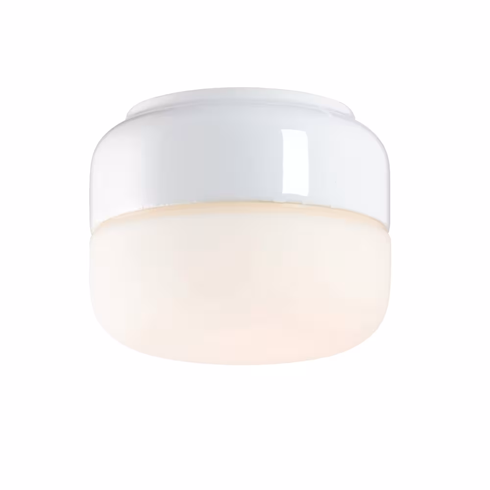 Ifö Ohm 140 LED vägg-/taklampa i porslin, 10 W, 3000 K, IP44