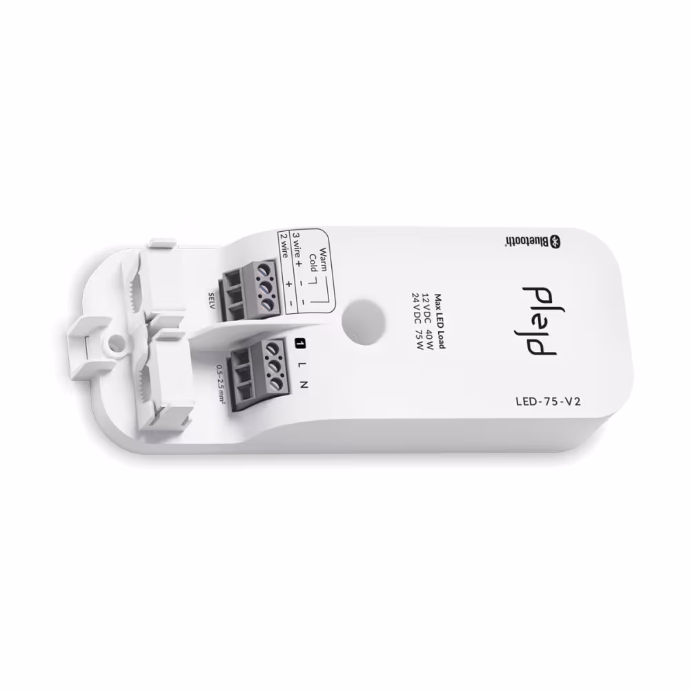 Plejd LED-75-V2 LED-driver 75 W, 12/24 V DC, inbyggd dimmer