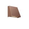 Hide-a-lite Edge G2 vägg- och murarmatur, LED 5 W, IP54, fasdimring - Rost - 7706861