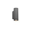 Hide-a-lite Milo G2 M II fasadarmatur GU10, max 2 × 10 W LED - Grå - 7706938