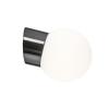 IFÖ Electric Classic Glob 150 sned vägglampa med LED och matt opalglas, IP54 - Svart - 7502735