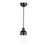 IFÖ Electric Ohm pendel 100 med kupa av matt opalglas, E27, IP44 - Svart - 7506562
