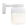 IFÖ Electric Ohm Wall 140/205 vägglampa i porslin med opalglas, E27, IP44 - Vit - 7510816