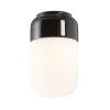 Ifö Ohm 100 vägg- och takarmatur i porslin med glaskupa, E27, IP44 - Svart - 7505296