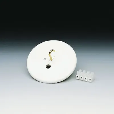 ABB AK 20.1 takdoslock med krok och 4-polig plint, vit