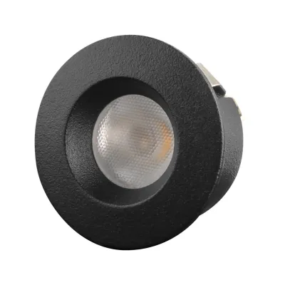 Designlight Q-20B minidownlight, 3000 K, 20°, svart