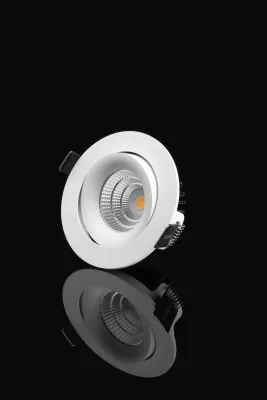 Designlight Tilt downlight 8 W, 2000–2800 K, vinklingsbar, vit