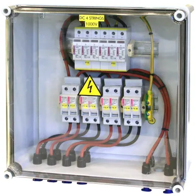 Garo DC box sol DC-kopplingsbox för solceller, 4 strängar, IP55