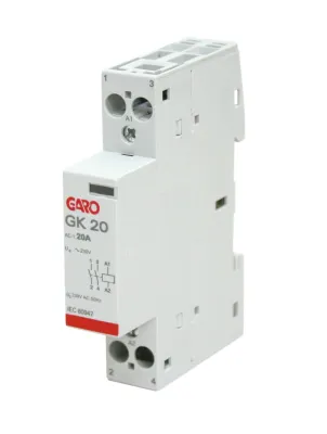 Garo GK40 kontaktor 40 A, 2NO2NC, manöverspänning 230 V AC/DC