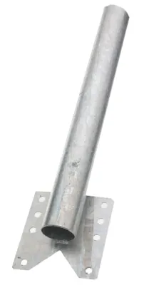 Garo PN100 stolpe för avvisarplank, 550 mm, Ø60 mm, förzinkat stål