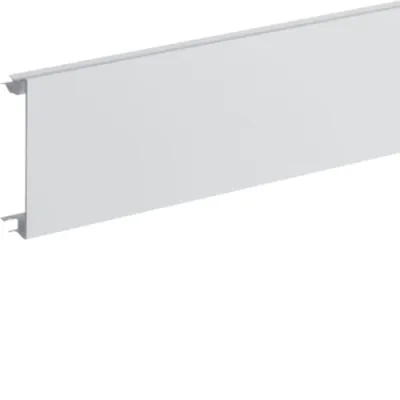 Hager Tehalit frontlock 80 mm till fönsterbänkskanal BR65, vit PVC, 2000 mm