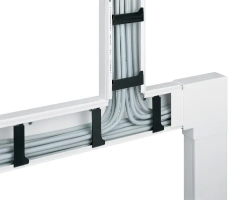 Hager Tehalit LF/LFH30045 L-vinkel, halogenfri, vit RAL 9016