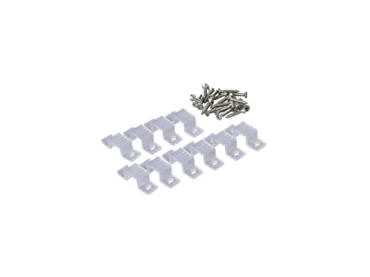Hide-a-lite monteringsclips 12 mm för LEDstrip 230V DIM IP67 och Heatstrip 24V IP67, 10 st