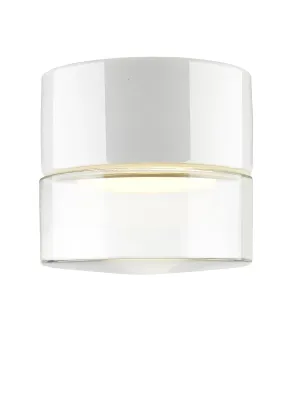 IFÖ Electric Giza vägg-/takarmatur i porslin med klarglas, GX53