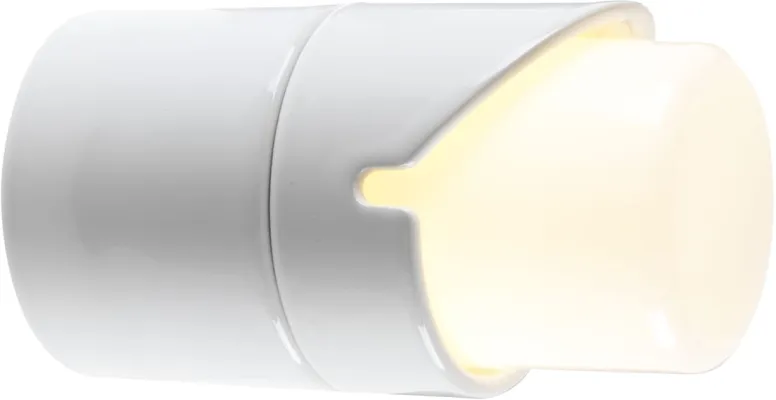 IFÖ Electric Light On väggarmatur med kupa och skärm, vit, E27, IP44