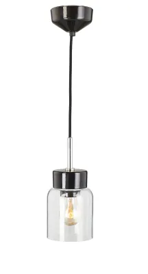 Ifö Electric Smycka Tova pendel med klarglas, E27, svart
