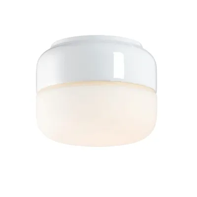 Ifö Ohm 140 LED vägg-/taklampa i porslin, 10 W, 3000 K, IP44