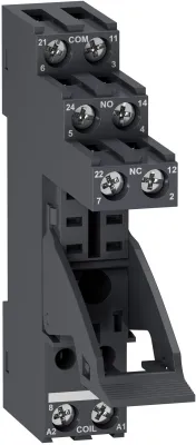 Schneider Electric Harmony RGZ reläsockel för RXG-relä, skruvanslutning, DIN-skena