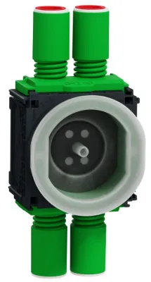 Schneider Electric Multifix apparatdosa för ingjutning, enkel, 4 studsar