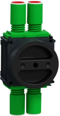 Schneider Electric Multifix apparatdosa med brandskydd, 26–39 mm, 4 intag