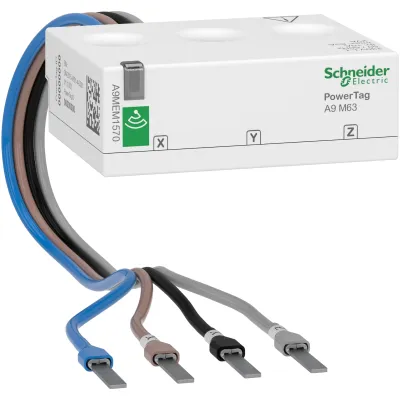 Schneider Electric PowerTag Flex3P+N energisensor, Zigbee, 63 A