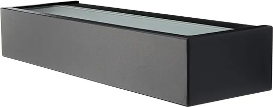 SG Armaturen Edge väggarmatur med upp- och nedljus, 10 W LED, 2700 K, svart