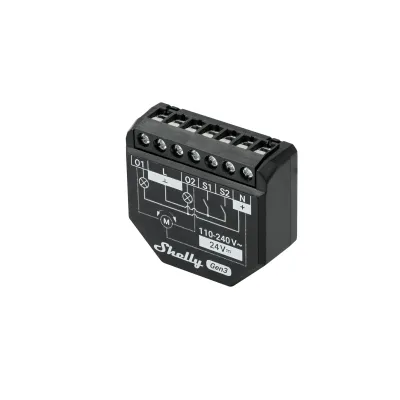 Shelly 2PM Gen3 WiFi-relä med effektmätning, 2 kanaler