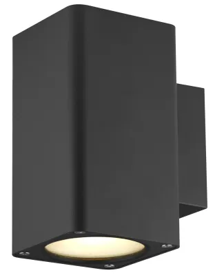 Westal Lot Reko II väggarmatur i svart aluminium, GU10, IP54