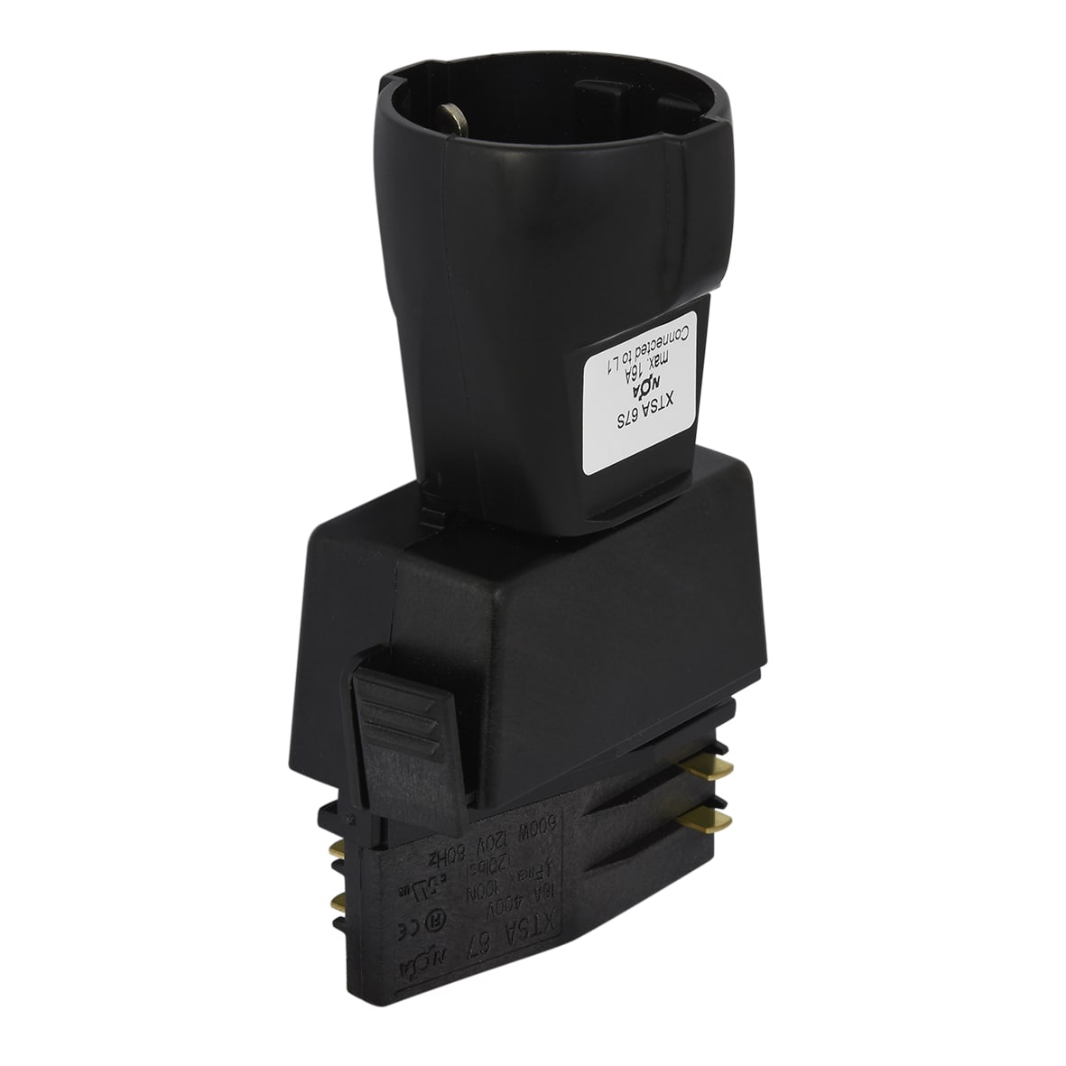 Global Trac schukouttag för Pro, 250 V, uttagselement - Svart - 7403149