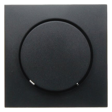 Hager S.1/B.3/B.7 centrumbricka för vriddimmer, matt plast - Antracit - 1803380