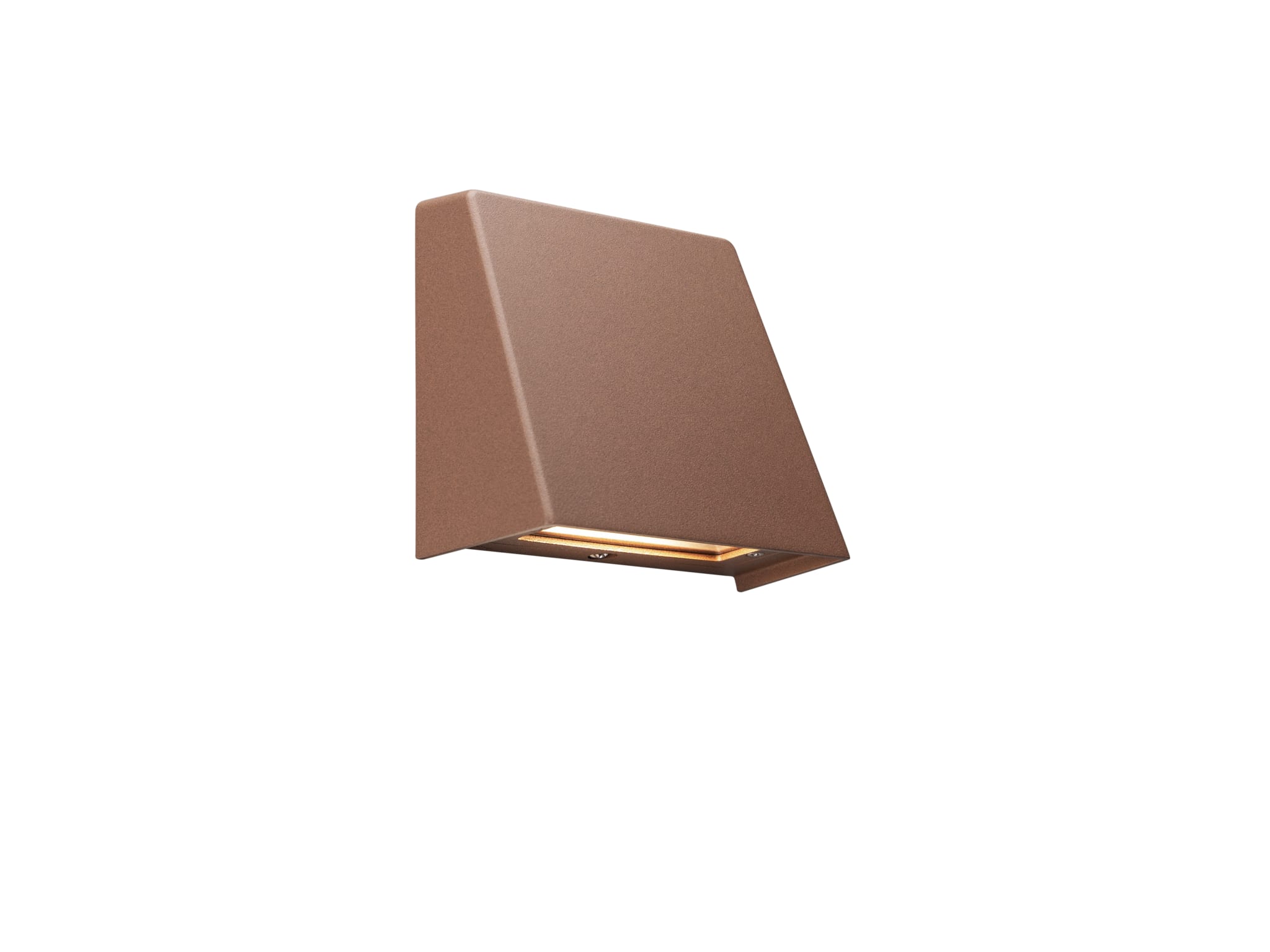 Hide-a-lite Edge G2 vägg- och murarmatur, LED 5 W, IP54, fasdimring - Rost - 7706861