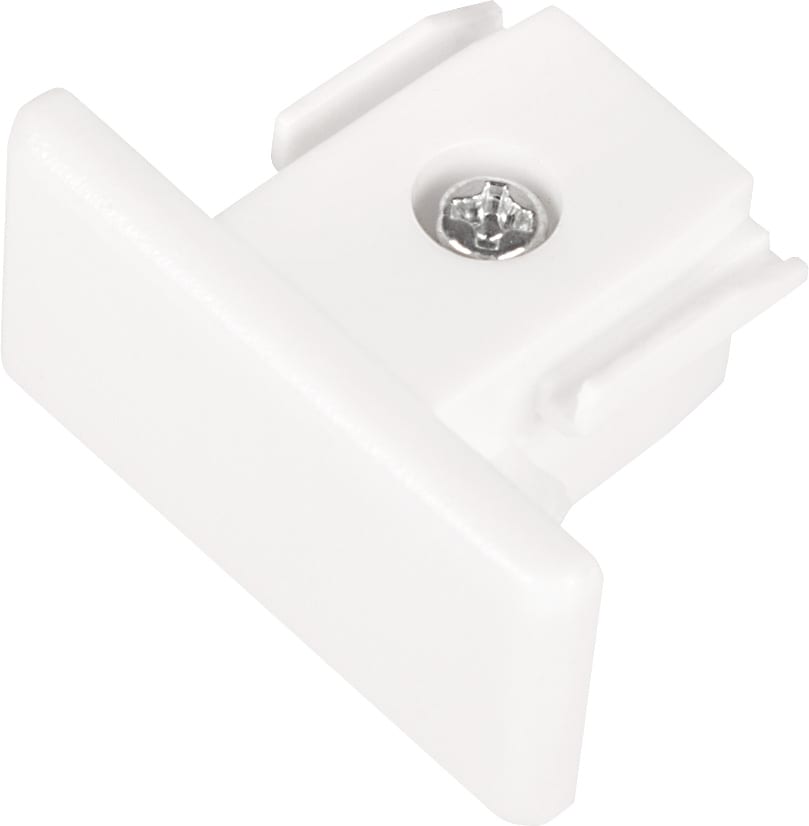 Hide-a-lite LiteTrac ändstycke för 1-fas skensystem, plast - Vit - 7401624