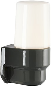 Ifö Electric 6081 bastuarmatur för vägg, porslin, E14, IP55 - Grå - 7530751