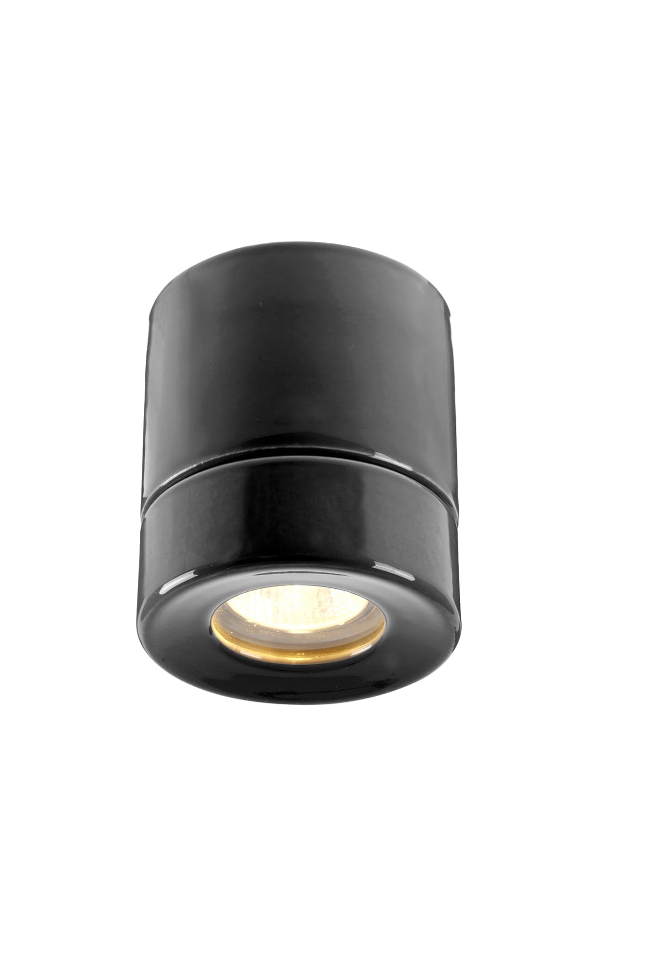 IFÖ Electric Light On downlight i porslin, GU10, IP44 - Svart - 7511271