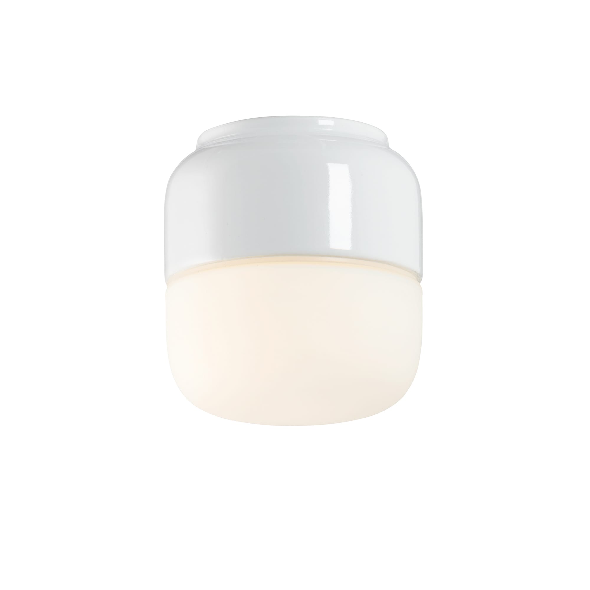 IFÖ Electric Ohm 100 vägg-/taklampa i porslin, G9, IP44 - Vit - 7505289