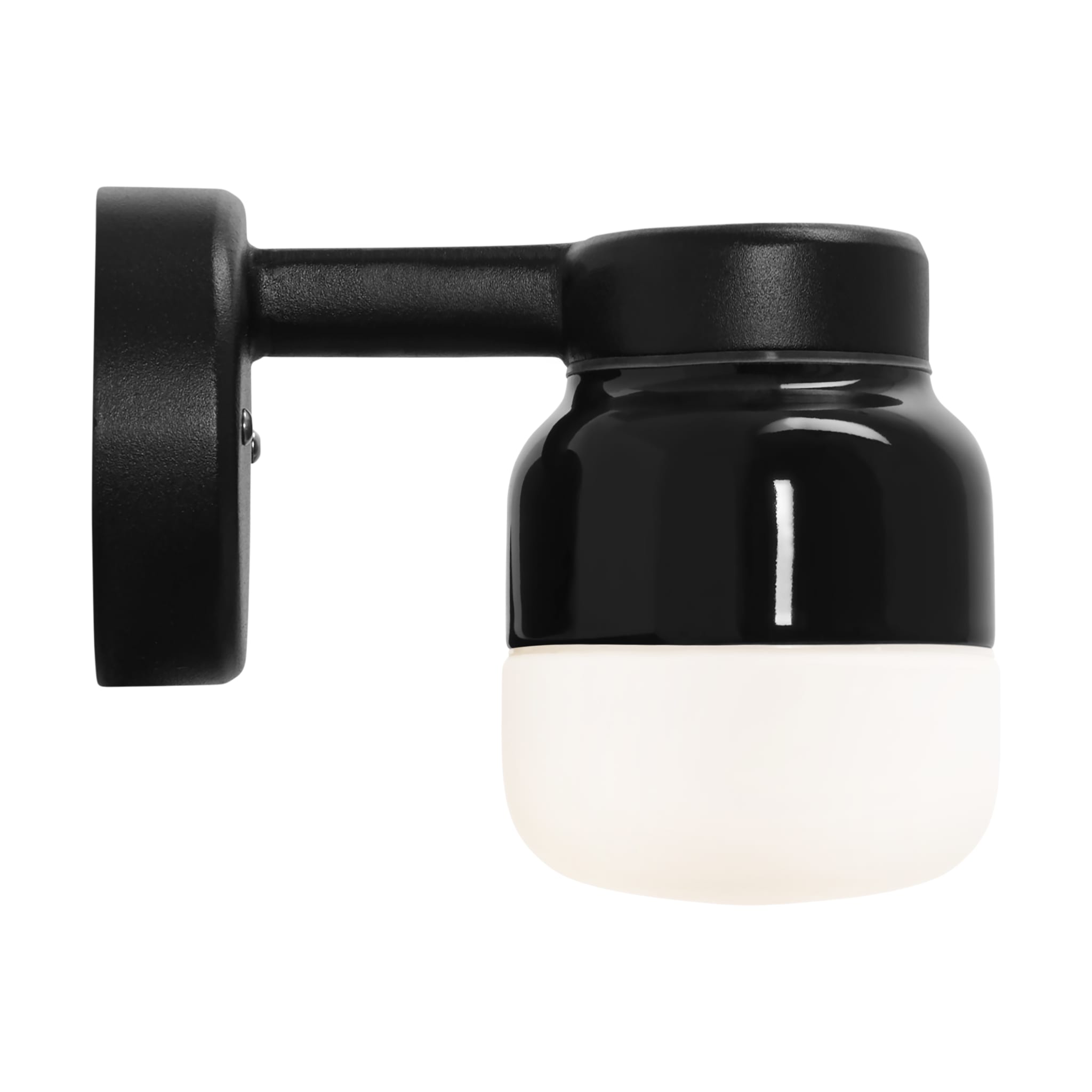 IFÖ Electric Ohm Wall 100/150 vägglampa i porslin, G9, IP44 - Svart - 7510809