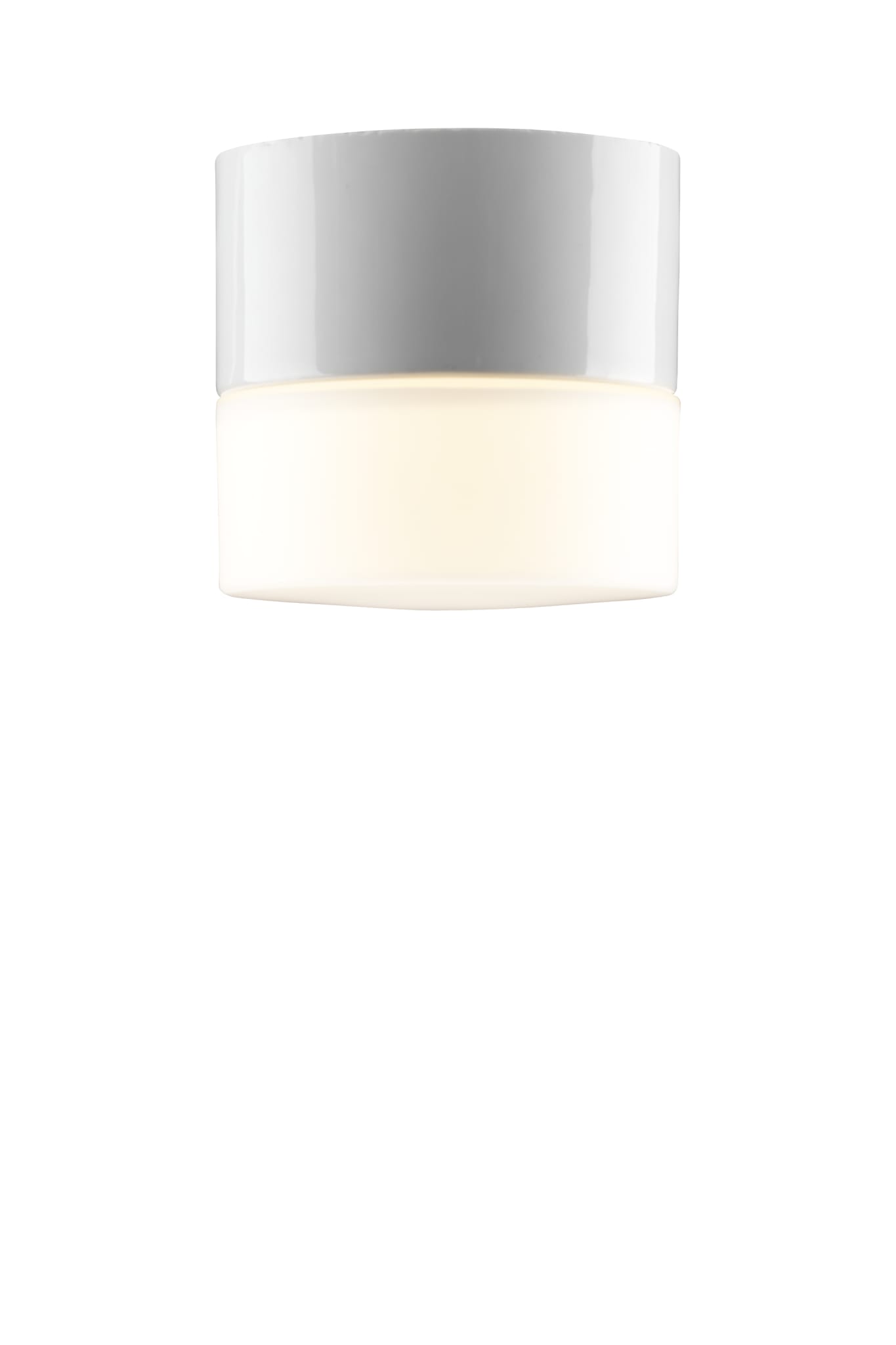 IFÖ Electric Opus 100/100 tak- och vägglampa i porslin med opalglas, G9, IP44 - Vit - 7530300